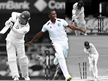 AUS vs WI 2nd Test : salute Shamar Joseph's courage and resilience, Starc broke his toe yesterday, He was hobbling, still bowled 10 overs on trot and picked 6 wickets, Video  | पायाचे बोट मोडलेल्या शामर जोसेफने ऑस्ट्रेलियाला 'गुडघे' टेकायला लावले; १० षटकांत ६ विकेट्स! 