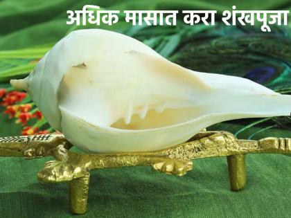 Adhik Maas 2023: 'This' story gives the conch a central place in Vishnu worship; Do Shankh Puja daily for Adhik Maas! | Adhik Maas 2023: 'या' कथेमुळे शंखाला विष्णू पूजेत मिळाले मुख्य स्थान; अधिक मासानिमित्त दररोज करा शंखपुजा 