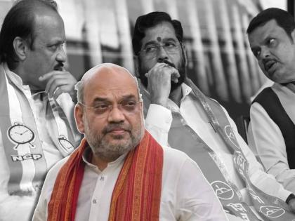 In Maharashtra, BJP will contest 32 Lok Sabha seats, Shiv Sena 11 seats and NCP 5 seats | गणित सुटलं! महाराष्ट्रात ४८ पैकी ३२ जागा भाजपाला, शिंदे अन् अजित पवार गटासाठीही 'फॉर्म्युला' ठरला