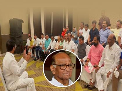 I have a list of national parties no need to say anything sharad pawar on eknath shinde video maharashtra politics shiv sena | “माझ्याकडे राष्ट्रीय पक्षांची यादी, कोणाचा हात सांगण्याची गरज नाही,” एकनाथ शिंदेंच्या व्हिडीओनंतर पवारांची रोखठोक प्रतिक्रिया