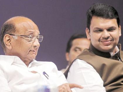 Maratha Kranti Morcha: Sharad Pawar indirectly stands with CM devendra Fadnavis | फडणवीसांना मिळाली पवारांची 'पॉवर'; मुख्यमंत्रीपद झालं अधिकच भक्कम!