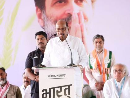 ncp sharad pawar criticized bjp central govt over farmers issues in bharat jodo nyay yatra in maharashtra | “युपीए सरकारने ७० हजार कोटींची कर्जमाफी केली, भाजपाला शेतकऱ्यांबद्दल अनास्था”: शरद पवार