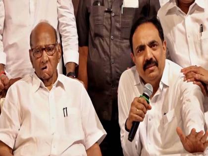 ncp is yours, if you stay, we stay Jayant Patil cried while talking about Sharad Pawar's retirement | शरद पवारांचा निर्णय अन् जयंत पाटलांना अश्रू अनावर; शब्दही फुटत नव्हते, टोपेंनी सावरले, पाहा Video