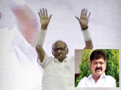 Sharad Pawar Directly came NCP Camp from hospital, Jitendra Awhad shared an emotional post, saying… | शरद पवार रुग्णालयातून थेट राष्ट्रवादी काँग्रेसच्या शिबिरात, जितेंद्र आव्हाड यांनी शेअर केली भावूक पोस्ट, म्हणाले...