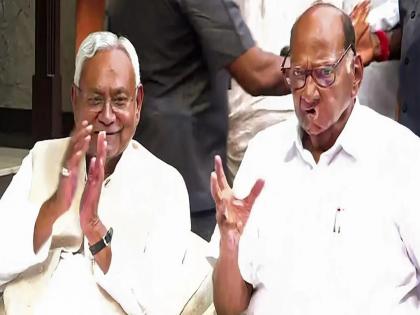 Big new Sharad Pawar on action mode Phone call with Nitish Kumar | NDA काठावर येताच शरद पवार 'ॲक्शन मोड'वर; नितीश कुमारांना फोन, चंद्राबाबूंनाही संपर्क साधणार?