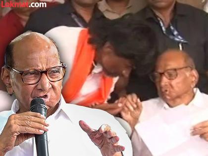 Sharad Pawar expressed his happiness over the decision to withdraw from Manoj Jarnge Patil from the Assembly elections | "मनोज जरांगेंनी घेतलेल्या निर्णयाचा मला आनंद"; शरद पवार म्हणाले, "उमेदवार दिले असते तर..."