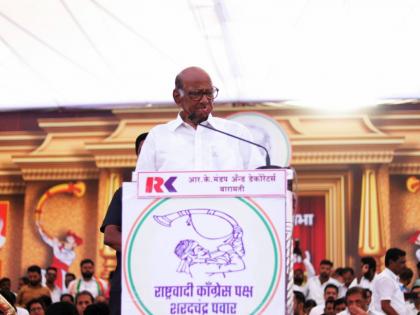 sharad pawar said mahatma gandhi defeated the british we will now defeat the bjp | “महात्मा गांधींनी इंग्रजांना घालविले, आम्ही आता भाजपला घालवणार”: शरद पवार