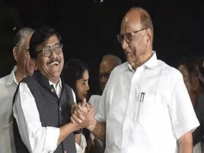 after election commission result maharashtra politics shiv sena bow and arrow bjp shares sanjay raut sharadpawar photo | ‘काम फत्ते’, शरद पवार-संजय राऊतांचा फोटो शेअर करत भाजपनं डिवचलं