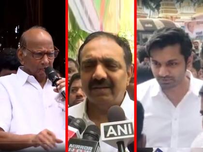 Sharad Pawar gets strong support from Father Son Duo Jayant Patil Pratik Patil amid Ajit Pawar joining Maharashtra Government | शरद पवारांसाठी बाप-बेटे मैदानात! जयंत पाटील मुंबईत तर प्रतीक पाटील कराडमध्ये!!