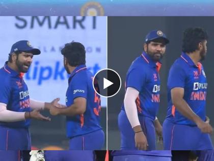 IND vs NZ, 3rd ODI Live : Shardul Thakur gets 3rd wicket in the last 9 balls, New Zealand 5 down now, but he gave two 4s in last two ball, rohit sharma angry, Video  | IND vs NZ, 3rd ODI Live : W,W, W! शार्दूल ठाकूरने तीन धक्के देत चेहऱ्यावर आणले हसू; पण, रोहित शर्माची खावी लागली बोलणी, Video