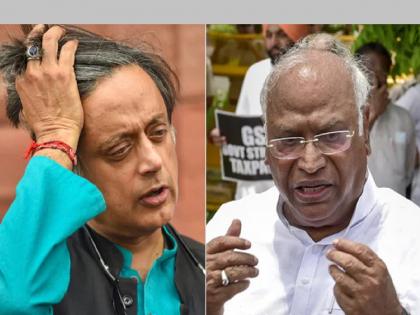 Congress President Election | Mallikarjun Kharge said, do not compare me with Shashi Tharoor | Congress President Election: 'माझी थरूर यांच्याशी तुलना करू नका; मी माझ्या हिमतीवर इथपर्यंत आलोय'- मल्लिकार्जुन खर्गे