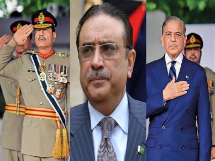 Pakistan News: Will Asim Munir replace Asif Ali Zardari and become the President of Pakistan? Shahbaz Sharif has spoke clearly | झरदारींना हटवून असीम मुनीर पाकिस्तानचे राष्ट्रपती होणार? शाहबाज शरीफ स्पष्टच बोलले... Pakistan News: Will Asim Munir replace Asif Ali Zardari and become the President of Pakistan? Shahbaz Sharif has spoke clearly | झरदारींना हटवून असीम मुनीर पाकिस्तानचे राष्ट्रपती होणार? शाहबाज शरीफ स्पष्टच बोलले...