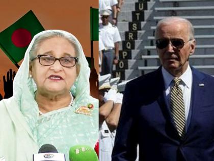 Sheikh Hasina's serious allegations against America from India; She said, because the military base was not allowed in Bangladesh US did that | शेख हसीनांचे भारतातून अमेरिकेवर गंभीर आरोप; म्हणाल्या, लष्करी तळाला परवानगी दिली नाही म्हणून...