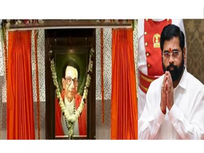 Balasaheb Thackeray: Unveiling of Balasaheb Thackeray's Oil Painting by Chief Minister Eknath Shinde | Balasaheb Thackeray : बाळासाहेब ठाकरेंच्या तैलचित्राचे मुख्यमंत्री एकनाथ शिंदेंच्या हस्ते अनावरण