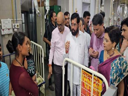 Chief Minister Eknath Shinde surprise visit to KEM Hospital; The situation was reviewed | मुख्यमंत्री एकनाथ शिंदेंनी अचानक KEM हॉस्पिटलला दिली भेट; परिस्थितीचा आढावा घेतला