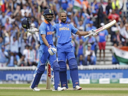 ICC World Cup 2019, IND vs AUS : India set 353 runs target to Australia, this is India's highest total vs Australia in the World Cup  | ICC World Cup 2019, IND vs AUS : सारं काही 'विराट'... ऑस्ट्रेलियाविरुद्ध भारताची ऐतिहासिक कामगिरी!