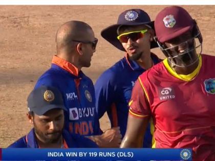 IND vs WI 3rd ODI Live Updates : History for India as they clean sweep West Indies at their own home for the first time, India (225/3) beat West Indies (137) by 119 runs (DLS) to clean sweep series | IND vs WI 3rd ODI Live Updates : भारतीय संघाचा ऐतिहासिक मालिका विजय, शिखर धवनच्या नेतृत्वावर नोंदवला गेला मोठा विक्रम 