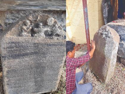 Ancient Kannada inscription found at Sripalavan, Research by Mandesh branch of Jijyasa | श्रीपालवण येथे आढळला कन्नड भाषेतील प्राचीन शिलालेख, ‘जिज्ञासा’च्या माणदेश शाखेचे संशोधन