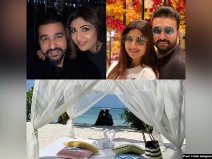 शिल्पा शेट्टी मालदीवमध्ये पतीसोबत करतेय लग्नाचा वाढदिवस साजरा... पाहा तिचे हॉट फोटो