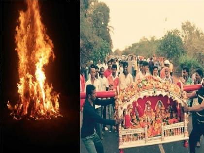 Shimgotsava begins in Ratnagiri | रत्नागिरीमध्ये शिमगोत्सवाला सुरुवात, मंदिरातील पालख्या गाव भेटीला बाहेर पडणार