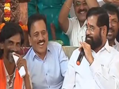 Maratha Reservation: "Yeh Manoj Jarange Patil kaun hai...?"; Laughter broke out as the CM Eknath Shinde narrated the incident in Delhi | "उसने तो सबको हिला के रख दिया है"; मनोज जरांगेंची दिल्लीत चर्चा, खुद्द CM शिंदेंनी सांगितला किस्सा