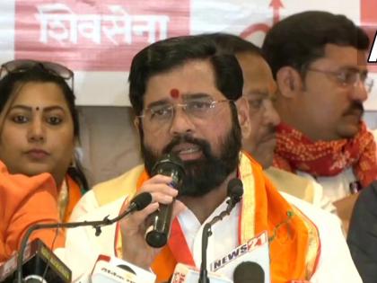 Eknath Shinde Ayodhya: 'Promise to father broken', CM Eknath Shinde criticizes Uddhav Thackeray from Ayodhya | Eknath Shinde Ayodhya : 'त्यांनी सत्तेसाठी वडिलांना दिलेलं वचन मोडलं', अयोध्येतून CM एकनाथ शिंदेंची उद्धव ठाकरेंवर टीका