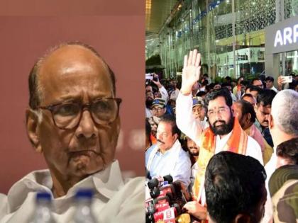 CM Eknath Shinde has reacted to the talks of NCP Chief Sharad Pawar joining the NDA. | शरद पवार NDAमध्ये सामील होणार?; अयोध्यात पोहचताच एकनाथ शिंदेंनी स्पष्टच सांगितले!