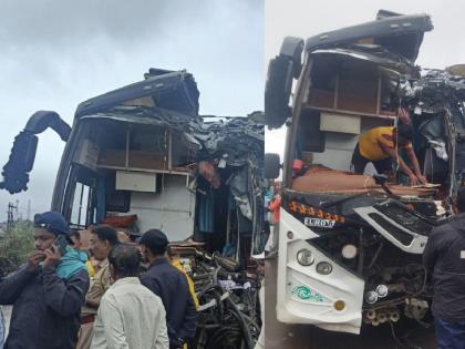 Triple accident at Shiroli on Pune Bengaluru highway One dead, 16 injured | Kolhapur: पुणे-बंगळूरु महामार्गावर शिरोली येथे तिहेरी अपघात; एक ठार, १६ जण जखमी Triple accident at Shiroli on Pune Bengaluru highway One dead, 16 injured | Kolhapur: पुणे-बंगळूरु महामार्गावर शिरोली येथे तिहेरी अपघात; एक ठार, १६ जण जखमी