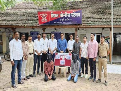 pune crime shirur police take major action; Three pistols, 10 cartridges seized from two | शिरूर पोलिसांची मोठी कारवाई; दोघांकडून तीन पिस्तुले, १० काडतुसे जप्त pune crime shirur police take major action; Three pistols, 10 cartridges seized from two | शिरूर पोलिसांची मोठी कारवाई; दोघांकडून तीन पिस्तुले, १० काडतुसे जप्त