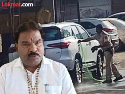 maharashtra politics MLA Sanjay Gaikwad explained the viral video of police officer washing his car | "...म्हणून पोलिसाने गाडी साफ केली"; व्हायरल व्हिडीओवर शिंदे गटाच्या गायकवाडांनी मांडली बाजू