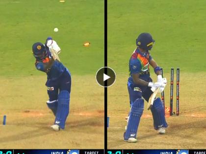 Video of Shivam Mavi clean bowled Nissanka on very first over of Debut T20 IND vs SL watch viral | Shivam Mavi, IND vs SL Video: स्विंगम.... काहीही कळण्याआधीच नवख्या शिवम मावीने उडवला फलंदाजाचा त्रिफळा