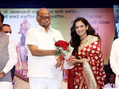 marathi actress shivani baokar share special thanks to sharad pawar instagram post viral | '..तो दिवस माझ्या नेहमी स्मरणात राहील'; शिवानी बावकरने घेतली शरद पवारांची भेट