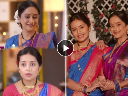 shivani rangole shared special post for mother in law actress mrunal kulkarni | सासू-सुना एकत्र झळकल्या; शिवानी पोस्ट शेअर करत म्हणाली, "आवडत्या अभिनेत्रीबरोबर..."