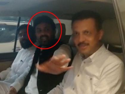 Maharashtra CM: Shiv Sena leaders Milind Narvekar and Eknath Shinde brought with them NCP MLA Sanjay Bansod | Maharashtra CM: राष्ट्रवादीच्या 'गायब' आमदाराला शिवसेना नेत्यांनी शोधलं, हाताला धरून बैठकीला आणलं!