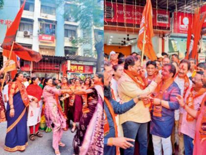 आलिंगन, भेटी, आनंदाश्रु, जल्लाेष..! दुराव्याची भिंत कोसळली आणि उद्धव-राज यांच्या कार्यकर्त्यांनी विजय उत्सवच साजरा केला - Marathi News | Hugs, visits, tears of joy, jubilation..! The wall of distance collapsed and Uddhav-Raj's workers celebrated victory. | Latest politics News at Lokmat.com