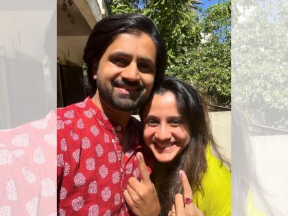 'Muramba' fame Shashank Ketkar exercised his right to vote with his wife, said - "For the strengthening of democracy..." | 'मुरांबा' फेम शशांक केतकरने पत्नीसह बजावला मतदानाचा हक्क, म्हणाला - "लोकशाहीच्या बळकटीसाठी..."