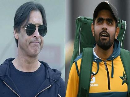 former pakistan bowler shoaib akhtar blames captain babar azam after semi final loss vs australia t20 world cup | T20 World Cup: सेमीफायनलमध्ये बाबर आझमनं नक्की कोणती चूक केली?; पाकिस्तानचा माजी गोलंदाज शोएब अख्तरनं सांगितलं कारण