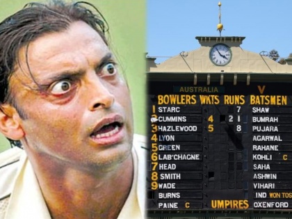 India vs Australia, 1st Test : Team India All out on 36 runs, Shoaib Akhtar funny tweet goes viral | India vs Australia, 1st Test : भारतीय संघ ३६ धावांवर गारद, शोएब अख्तरनं ट्विट करून उडवली खिल्ली