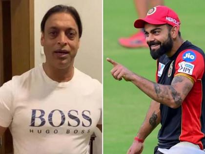 Virat Kohli has been a very unfortunate captain for both India and RCB, Say Shoaib Akhtar | Shoaib Akhtar on Virat Kohli : विराट कोहली हा भारत व RCB या दोन्ही संघांसाठी अत्यंत दुर्दैवी कर्णधार - शोएब अख्तर