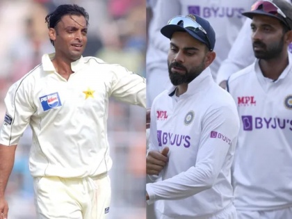 India vs Australia : Happy they broke Pakistan's record: Shoaib Akhtar reacts to 'mighty' India's disgraceful batting collapse | India vs Australia : टीम इंडियानं तर आमचाही विक्रम मोडला; ऑसी गोलंदाजांनी सणसणीत चपराक मारली - शोएब अख्तर
