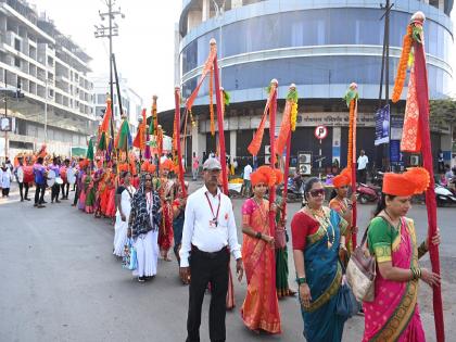 To welcome the New Year on the occasion of Gudi Padva A procession was taken out in Ratnagiri | हिंदू नववर्ष स्वागतानिमित्त रत्नागिरीत शोभायात्रा