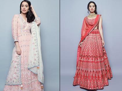 नवरात्रीसाठी ट्राय करू शकता डिझायनर अनीता डोंगरेचे 'हे' क्लासी आउटफिट्स!