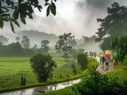 Green mountain ranges, pouring rains and cool breezes, all twelve months of Shravan! | हिरव्यागार डोंगररांगा, बरसणाऱ्या सरी अन्‌ शीतल गारवा, बाराही महिने श्रावणच हवा!