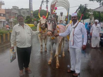 Person who stole the horse from the procession during the palkhi sohala of Sant Nivruttinath Maharaj was arrested | संत निवृत्तीनाथ महाराज पालखी सोहळ्याच्या दिंडीतील घोडा चोरणाऱ्याला अटक Person who stole the horse from the procession during the palkhi sohala of Sant Nivruttinath Maharaj was arrested | संत निवृत्तीनाथ महाराज पालखी सोहळ्याच्या दिंडीतील घोडा चोरणाऱ्याला अटक