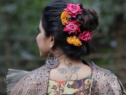 Shreya bugade did photoshoot for ujjawaltara brand | ओळखा का पाहु कोण आहे ही मराठीमोळी अभिनेत्री?, जिच्या पाठीवर आहे सुरेख टॅटू