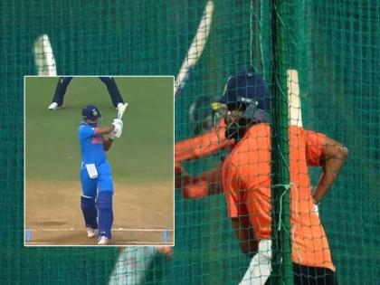 Shreyas Iyer tackles short ball weakness in key practice session in Mumbai ahead of ind vs sl match in icc odi world cup 2023  | IND vs SL : 'शॉर्ट' बॉलला आव्हान देण्यासाठी श्रेयसचा कसून सराव; एकसारखे बाद होण्याची चूक सुधारणार?