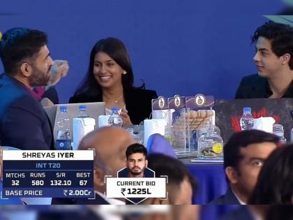 IPL Auction 2022 Live Updates : Shreyas Iyer to play for Kolkata Knight Riders in IPL 2022 at a whopping 12.25cr. | IPL Auction 2022 Live Updates : कोलकाता नाइट रायडर्सला कर्णधार मिळाला; जुही चावलाच्या मुलीचा चेहरा खुलला