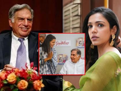 shriya pilgaonkar tribute to ratan tata after his demise shared emotional post | "आजोबांबरोबर मी त्यांना भेटले होते तेव्हा...", रतन टाटा यांच्या निधनानंतर श्रिया पिळगावकरने सांगितली आठवण