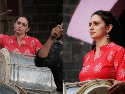 marathi actress shruti marathe dhol tasha photo | बाप्पाच्या स्वागतासाठी श्रुती मराठे सज्ज; ढोल-ताशाच्या प्रॅक्टीसचे फोटो केले शेअर