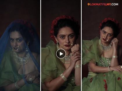 marathi actress shruti marathe reel video on hamari atariya pe song goes viral | बोल्ड अँड ब्युटीफूल! "हमरी अटरीया पे"वर श्रुती मराठेने दाखवल्या कातिल अदा, हटके लूकने वेधलं लक्ष